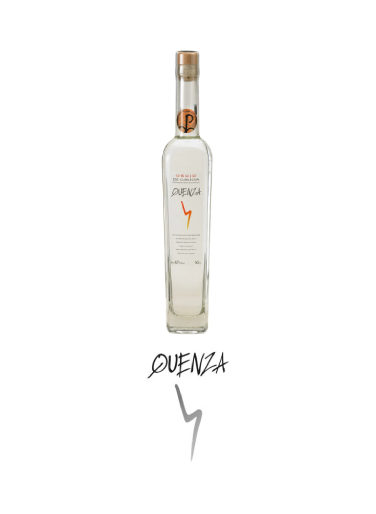 Quenza Botella y Logo