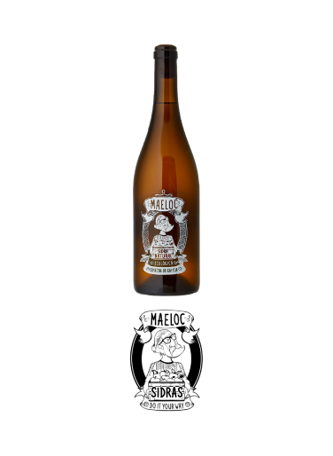 Sidras Maeloc Botella y Logo